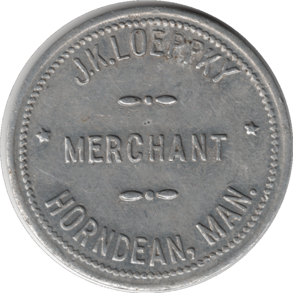 'C.1920s ''J.K. Loeppky Merchant'' Horndean Manitoba G/F width=