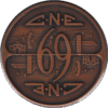 '1969 C.N.E. Antiqued Bronze Medallion Exhibition Logo ''69'