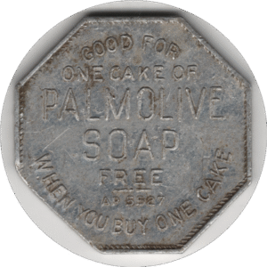 No Date (1917-1928) Palmolive Company of Canada Buy 1 Get 1 Voucher Token Clipped Flan