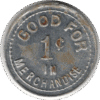 1914 S. Moulton General Store Delisle Sask. 1 Cent Token (#1100j)