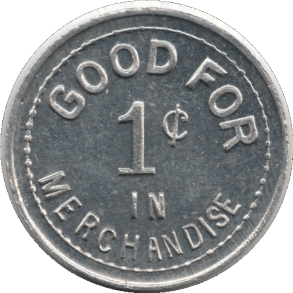 1914 S. Moulton General Store Delisle Sask. 1 Cent Token (#1100j)