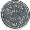 1914 S. Moulton General Store Delisle Sask. 1 Cent Token (#1100j)
