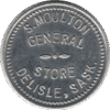 1914 S. Moulton General Store Delisle Sask. 10 Cent Token (#1100G)