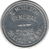 1914 S. Moulton General Store Delisle Sask. 10 Cent Token (#1100G)