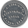 1911 W.J. Dobbin & Co. Departmental Store Elbow Sask. "1c in Trade" Token Type 1 #1400j