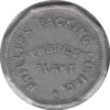 '1930s Phillip''s Packing Co. inc. Newbridge Maryland. 5 Cent Voucher Token'