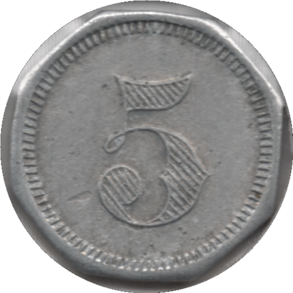 '1930s Phillip''s Packing Co. inc. Newbridge Maryland. 5 Cent Voucher Token'